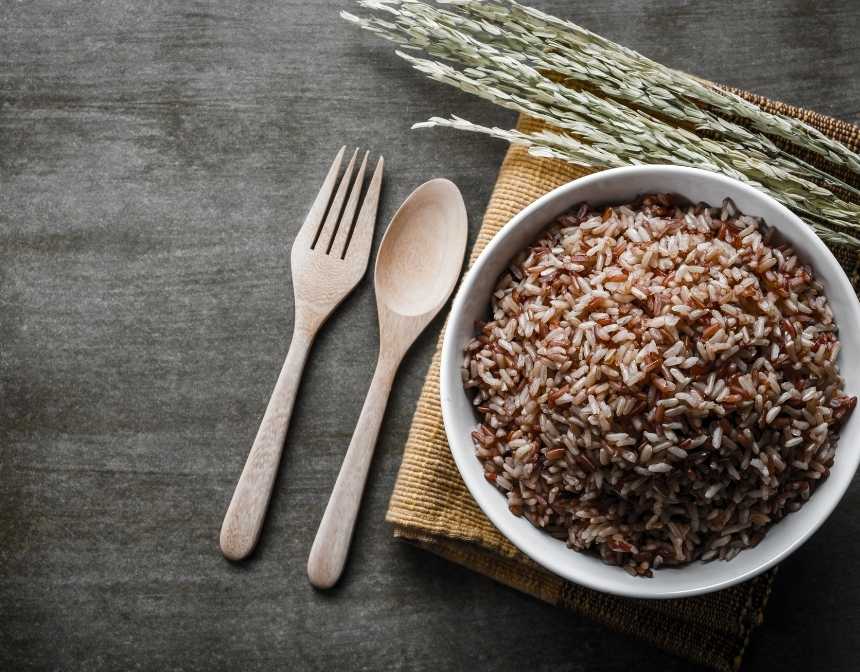 A bowl of brown rice