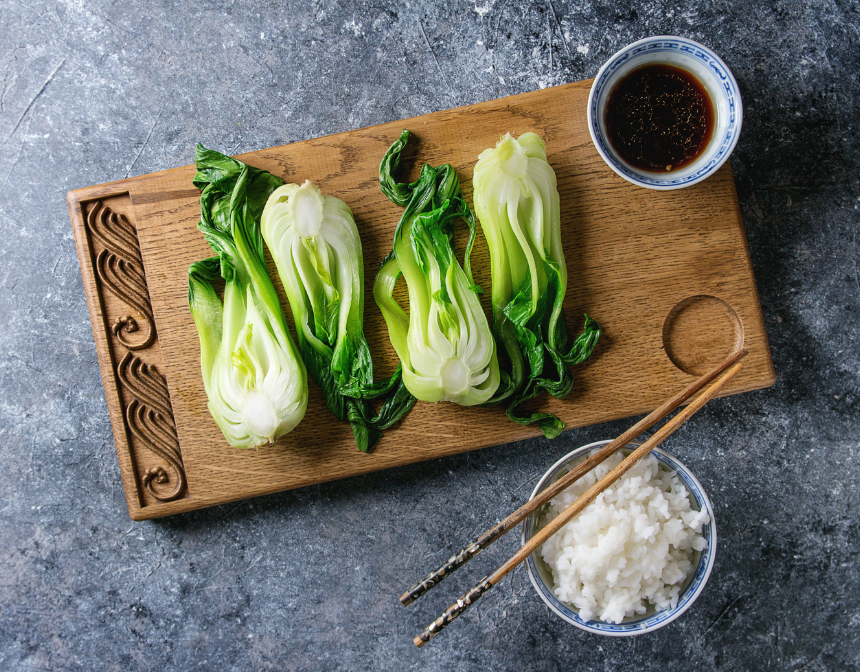 Bok Choy and Rice