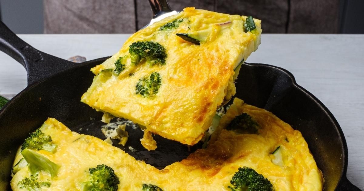 breakfast frittata close up