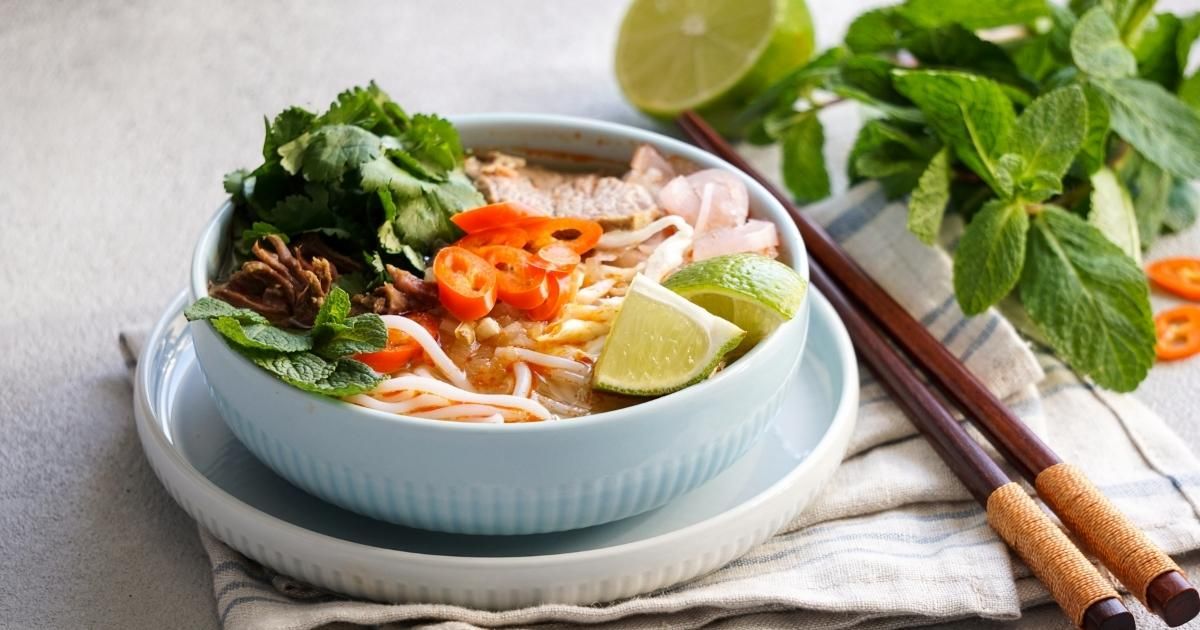 Bun Bo Hue Noodle Soup