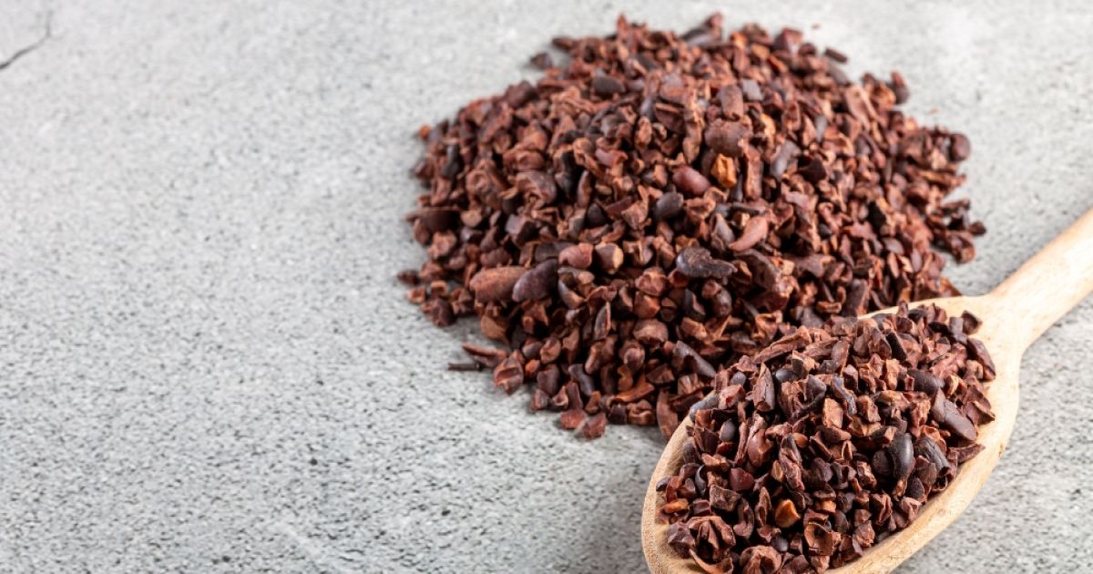 Cacao Nibs in a Bowl