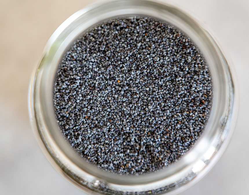 Chia seeds in a jar
