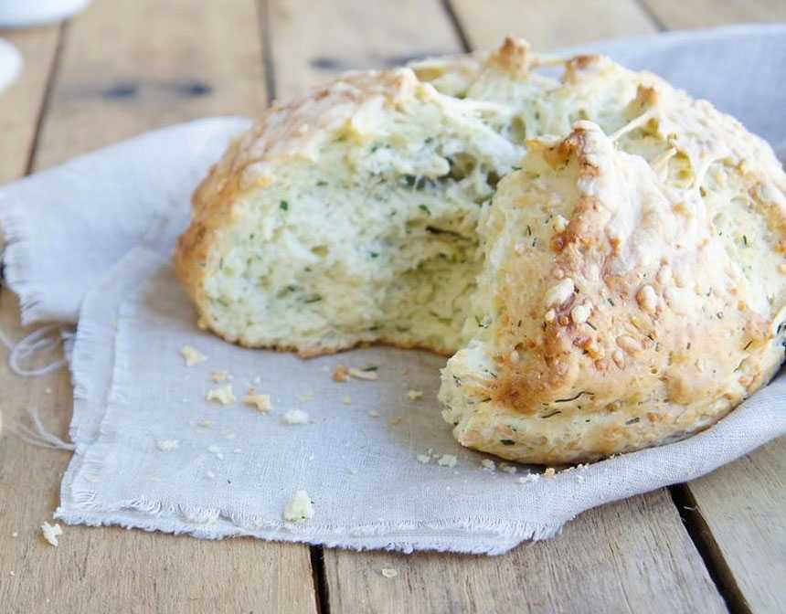 Damper bread on a table