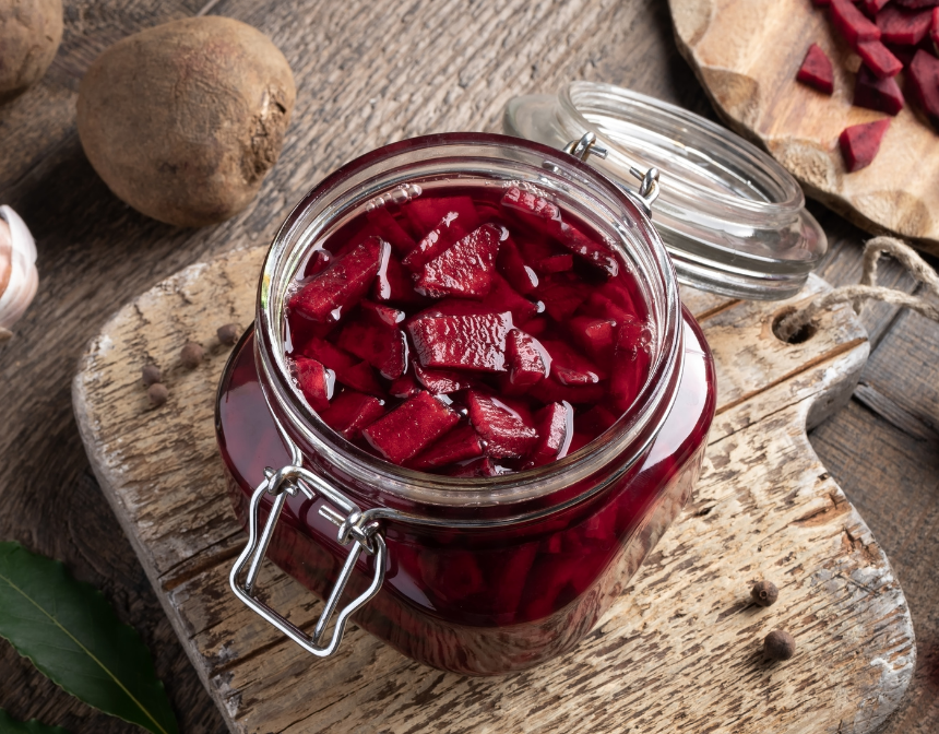 Jar of Pickled Beets