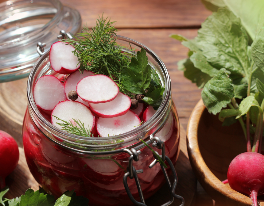 Jar of Pickled Radish