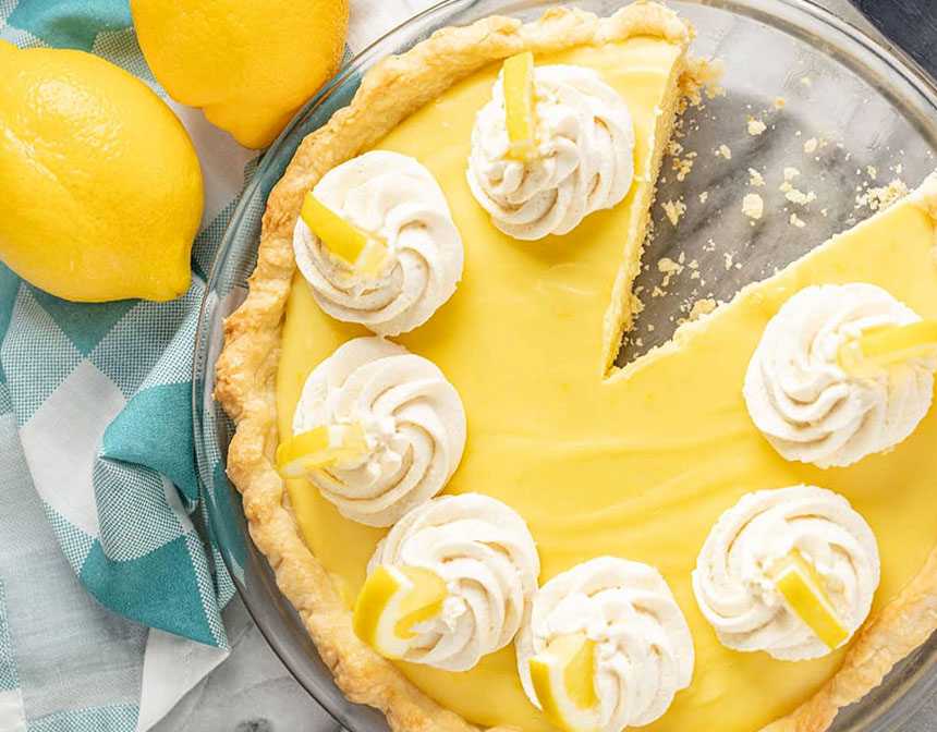 Lemon cream pie