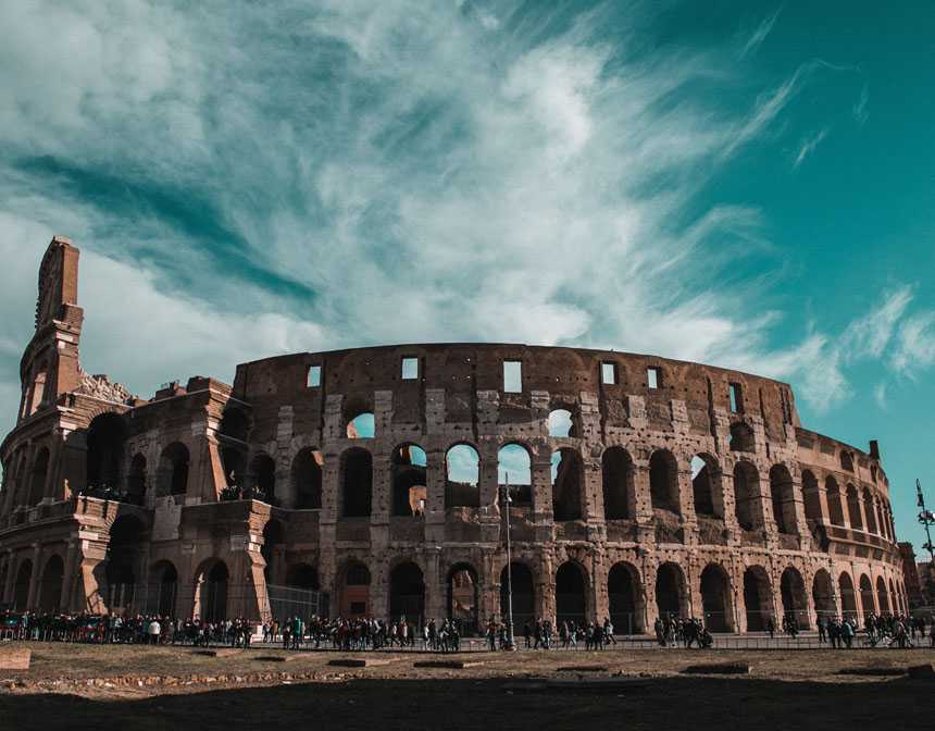 The Colosseum in Italy